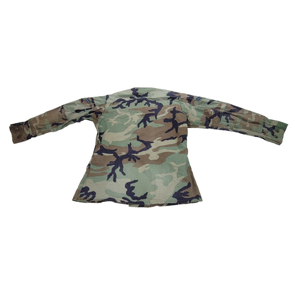 Military Shirt Mens Size Medium US Army Woodland Camo Winter Cold Y2k Gorpcore - Picture 2 of 16